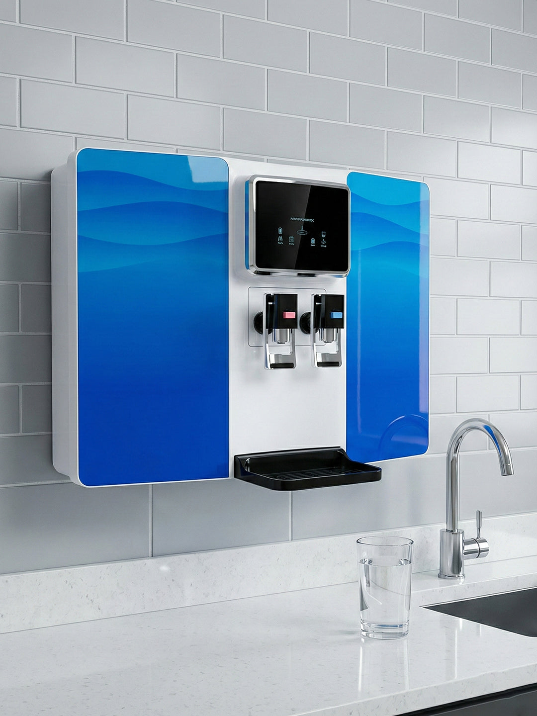 Wall Mounted RO Water Purifier for Home with Hot & Cold Water Dispenser | Advanced Domestic Reverse Osmosis System