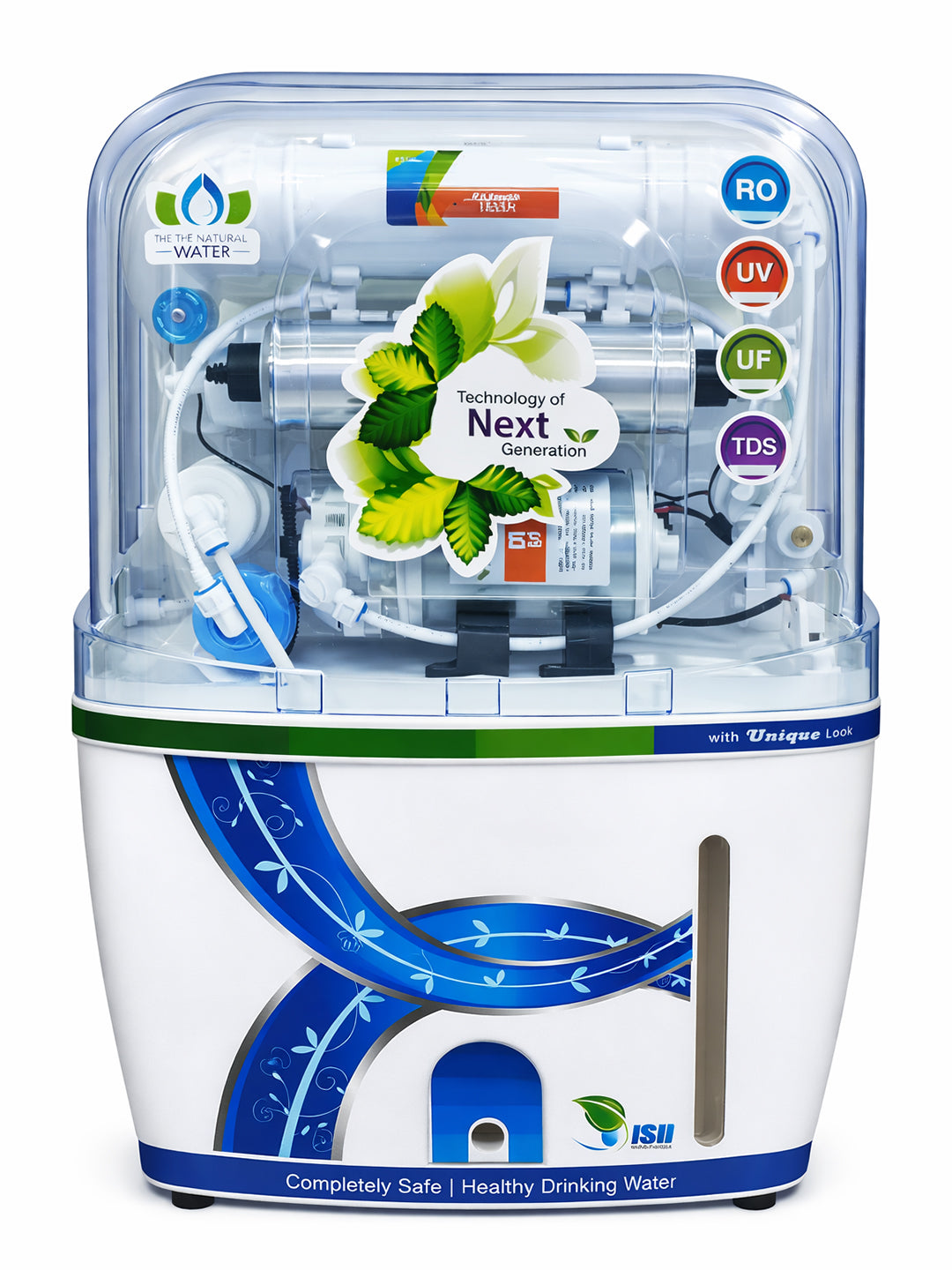 Transparent RO + UV + UF Water Purifier with TDS Controller | Advanced Domestic RO System for Healthy Drinking Water