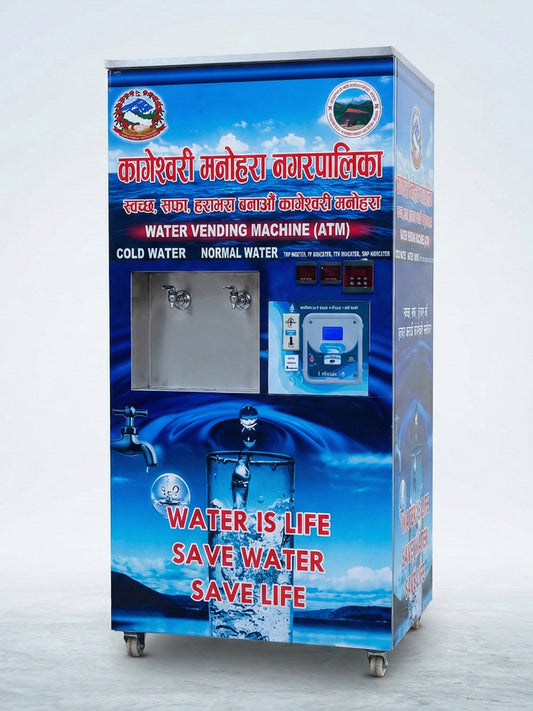 Automatic Water Vending Machine (Water ATM) for Public Drinking Water | Coin & Card Operated Water Dispenser